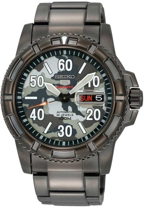  Seiko SRP225K1 5 Sports Military Automatic horloge