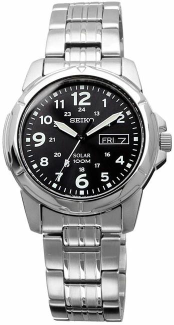 Horloge Seiko SNE095P1 Solar Military