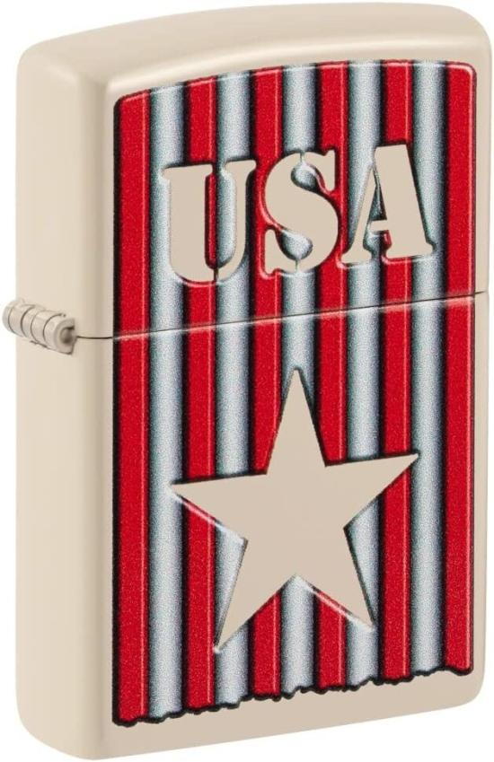  Zippo Americana Flat Sand Design 48204 aansteker