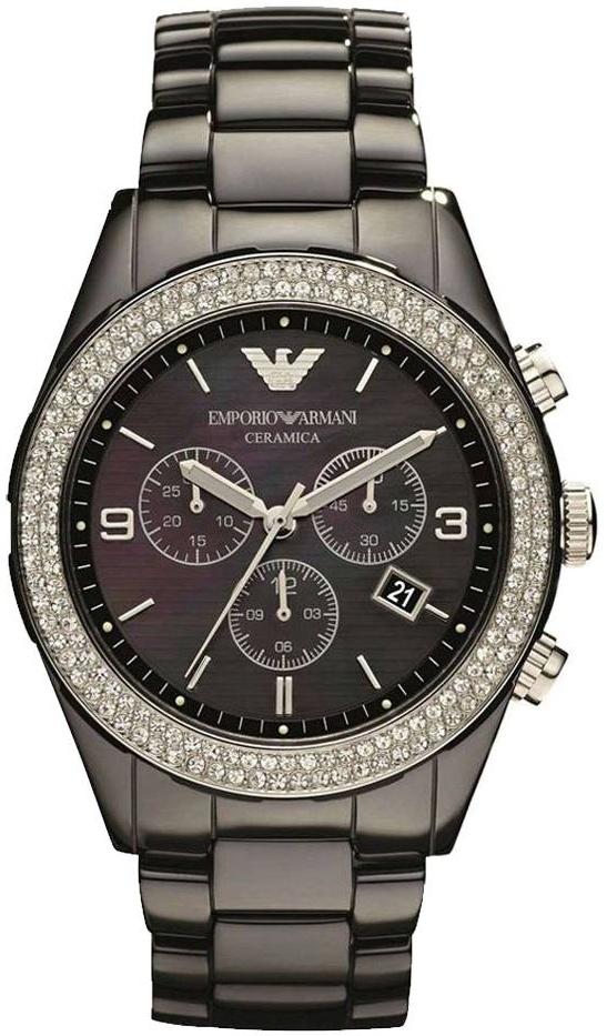  Emporio Armani AR1455 Cermamice Chronograph horloge