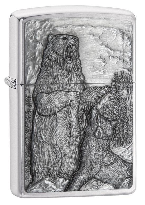 Aansteker Zippo Bear vs Wolf 29636