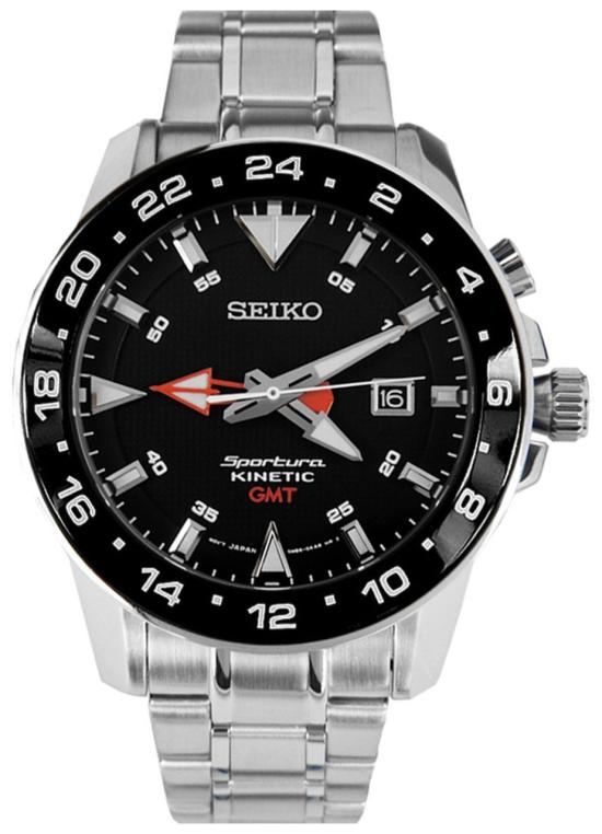  Seiko SUN015P1 Sportura GMT Kinetic  horloge