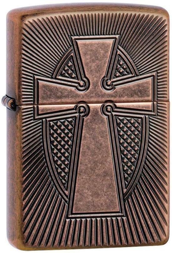  Zippo Deep Carve Cross 49158 aansteker