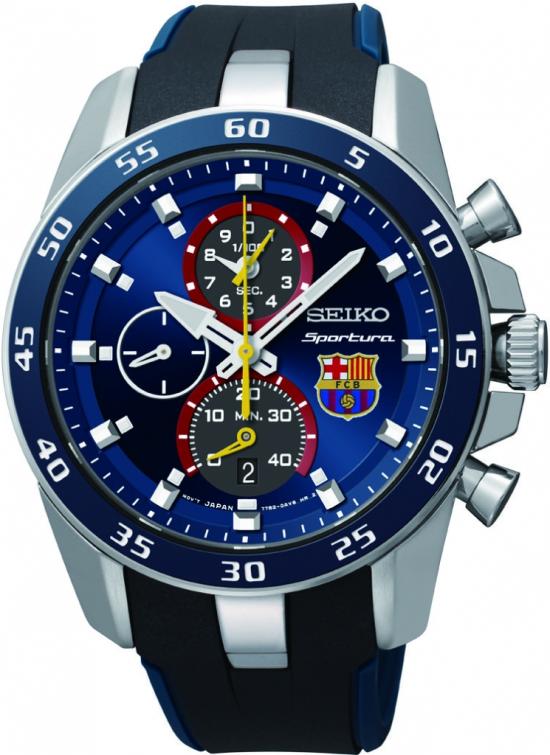 Horloge Seiko SPC089P2 Sportura FC Barcelona
